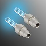 Ecosin Fashion 5Pcs The New Cool Bike Tire Wheel LED Lights Gas Nozzle Lamp Comes With Battery (Blue)