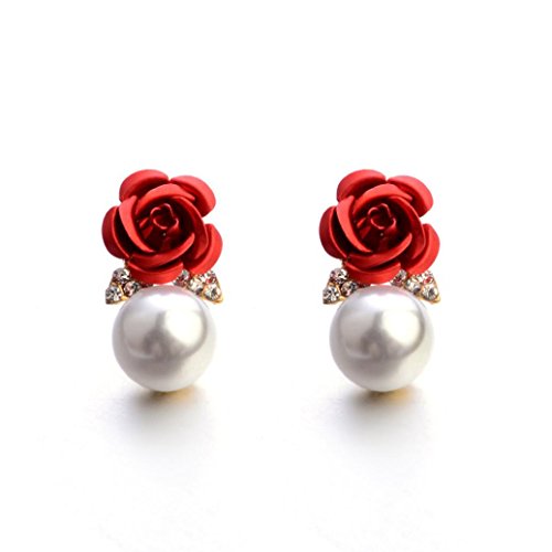 image for Auwer 2019 Stud Earrings, Fashion Jewelry Bohemia Flower Rhinestone Ea