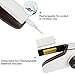 TC JOY Electric Lint Remover Rechargeable Battery Operated Fabric Shaver with Power Cord for Battery Charging, Portable Clothes Shaver with Six-Tooth Blade for Efficient Lint Removing, White