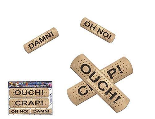 TEXT BAND AID Funny Joke Small Pack Car Stickers Decals - ST00012TX_1 - JAS Stickers