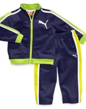 Infant Boys 2 Piece Navy Blue Green Jacket Pants Set Baby Track Suit