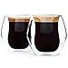 Encora Espresso Cups, Set of 2 espresso shot glasses (2.5 ounces), Glass Double Wall Insulated, Gift Box, Demitasse Cups, Espresso Cup, Expresso coffee cups sets, Coffee Mugs, Tea set