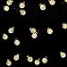 Satu Brown Solar String Lights 60 LED 36ft Outdoor Fairy Lights Crystal Ball Christmas Globe Lights for Home, Garden, Patio, Parties, Christmas Decoration
