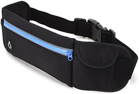YAHILL Clearance!!! Water Resistant 3-Pouch Running Waist Pack With Extra Pouch Space for Your Stuff and 3M Reflector Strap for Your Safty, Best for Running, Exercise, Cycling, Hiking and Travel