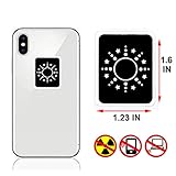 ZENVAN EMF Radiation Protection for Cell Phones, Anti EMF Shield Sticker WiFi, Laptop, EMR Blocker Neutralizer Device (1 New Updated Pack - Black)