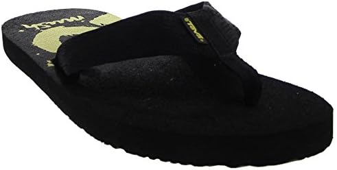 Teva Men's Mush Print Flip Flop,Brick Sulphur Green,13 M US