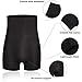 TAILONG Men Tummy Control Shorts High Waist Slimming Underwear Body Shaper Seamless Belly Girdle Boxer Briefs (Black, L)