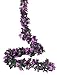 Miracliy 5 Pack 41 FT Fake Rose Vine Flowers Plants Artificial Flower Hanging Rose Ivy Home Hotel Office Wedding Party Garden Craft Art D&eacute;cor (Purple) primary