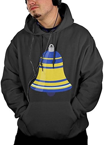 Men's Bell Christmas Tree Fashion Hoodies Pullover Hooded Sweatshirt 100% Cotton