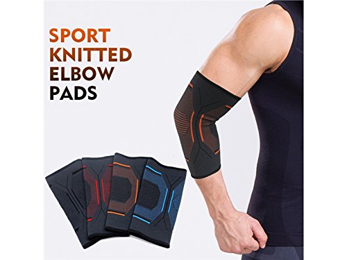 Huasen Sports Safe Guard Fitness Elbow Sleeve Elbow Compression Sleeve Elbow Support for Men & Women Cycling Sports - Thumbnail 5