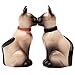 Siamese Cats 3 1/2'' Magnetic Salt and Pepper Shakers