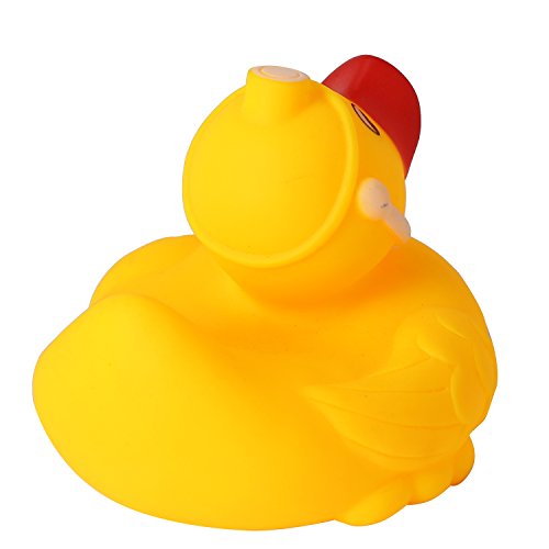 4.7" Yellow Ducks Rubber Bath Toy Pure Natural Cute Rubber Doctor Ducky with Stethoscope for Baby(No.A38123) - Thumbnail 6
