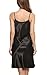 Avidlove Women's Nightshirts Satin Chemises Slip Sleepwear,Black (FBA),Medium
