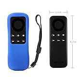Fire TV Stick Non-Alexa Voice Remote Case SIKAI Silicone Protective Cover for Fire TV Stick Basic Edition Remote Anti-Slip Shockproof Washable Anti-Lost with Remote Loop (Blue)