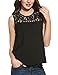 Sherosa Womens Casual Summer Chiffon Lace Sleeveless Blouse Tank Top Shirt