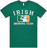 GunShowTees Men's Irish Drinking Team Retro Distressed Shirt