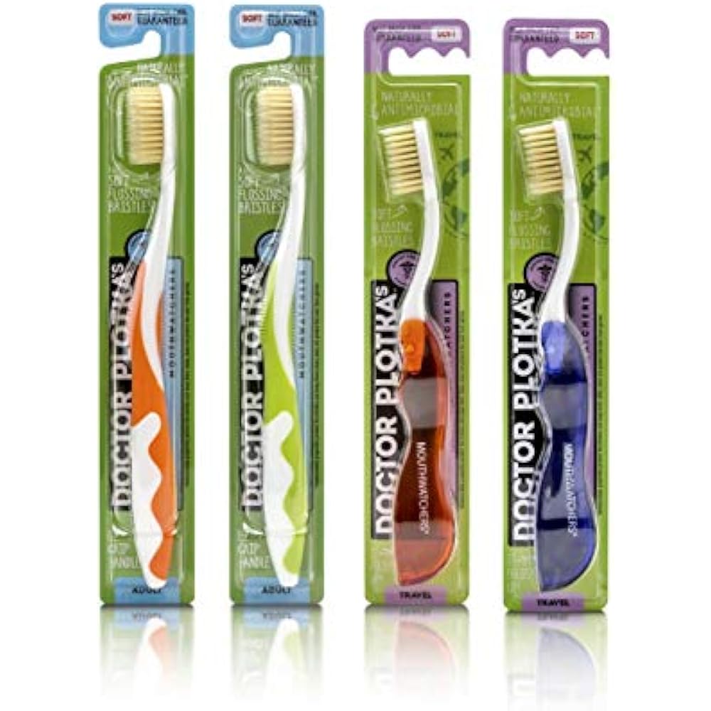 Doctor Plotka's Mouthwatchers Antimicrobial Floss Bristle Silver