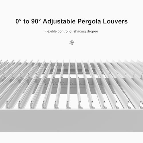 PURPLE LEAF 10' x 14' Louvered Pergola Review: Adjustable Aluminum Patio Cover with LED image 29
