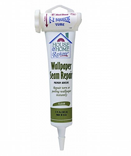 Red Devil 0878 5 oz. Wallpaper Seam Repair Adhesive EZ Squeeze Tube, Clear