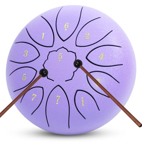 6 Inch 11 Note Steel Tongue Drum