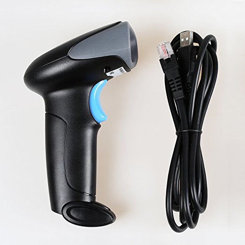 Ayake USB Barcode Scanner Wired Handheld High Speed Laser Bar Code Scanner Automatic Sensing for Mac/Windows/Linux