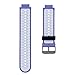 ZSZCXD Soft Silicone Replacement Watch Band for Garmin Forerunner 230/235 / 220/620 / 630/735 Smart Watch (03 Lavender & White)