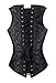 Charmian Women's Spiral Steel Boned Brocade Waist Cincher Underbust Corset Vest