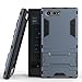 Xperia X Compact Hybrid Case DWaybox 2 in 1 Heavy Duty Armor Hard Back Cover Case with kickstand for Sony Xperia X Compact F5321 / Xperia X Mini (Sony Kugo SS) 4.6 Inch (Black Plus Gray)