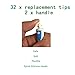Spiral Ear Wax Removal Remover Tool Kit Silicone Ear Cleaner, 34 Count Flexible Disposable Soft Ear Cleaner Tools Swabs Pick for Removing Wax Including 2 Handle and 32 Replacement Heads Tips (2 Pack)