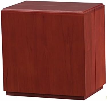 Modern Vertical Cherry Wooden Cremation Urn w/ Engraving - 100% Solid Cherry Wood - Adult Size