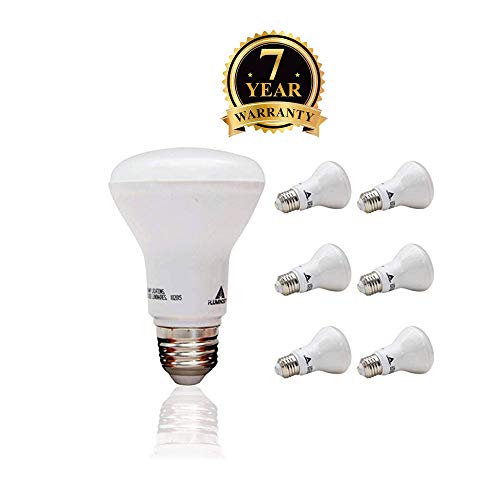 LED Light Bulb R20 Small Lamp Bulb- 6 Pack Large Standard Bulb – 50W Equivalent – Dimmable and Instant On – Standard Base