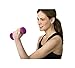 Valeo 3-Pound Non-Slip Neoprene Hand Weights For Fitness Training, Includes Exercise Wall Chart