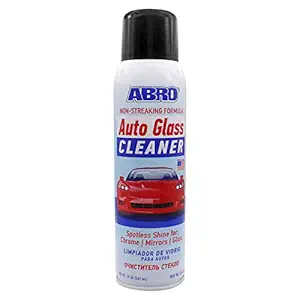 ABRO GC-475 Car Auto Glass Cleaner Spray Non-Streaking Truck SUV Windshield Mirror Window Chrome Surface Cleanser (562 ml)