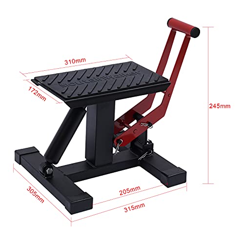 Ijzeren motorfiets montagestandaard voor 150 kg, in hoogte verstelbaar, universele motorfiets hefbrug, montagebok… - Image 4