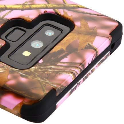 Fit Samsung Galaxy Note 9 Case Phonelicious Military Grade Shockproof Hybrid Rugged Accessory Premium Impact Protective Armor Phone Cover (Pink Oak)
