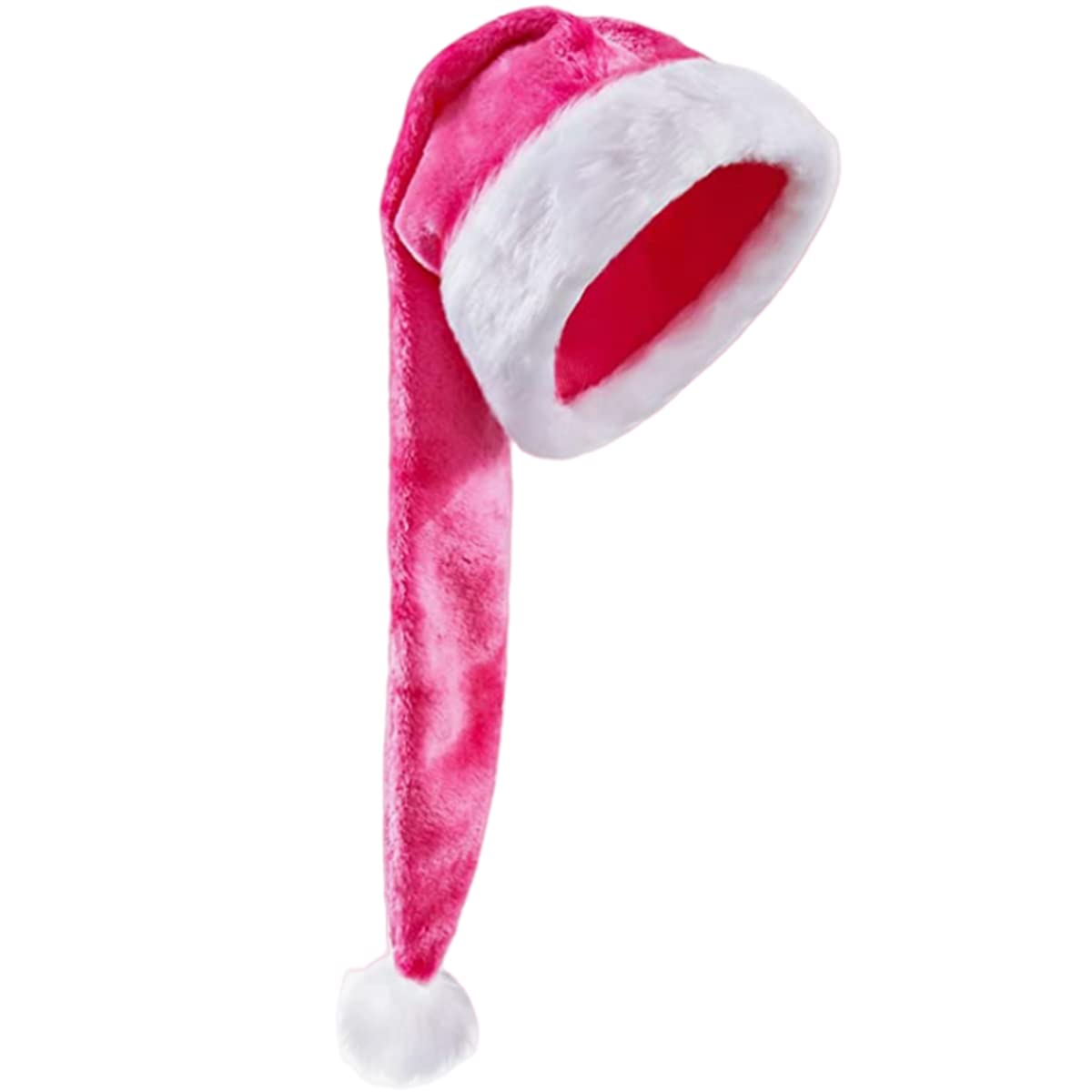 Luxury Santa Claus Hat - 75CM Plus Long Xmas Headdress Accessory for Adults, Men and Women - Christmas Party Prom Dress Up