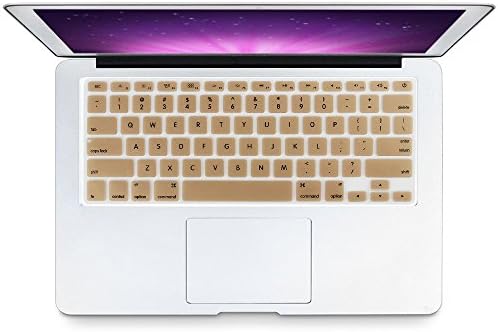LZL Life Keyboard Protector, Cover for Macbook Pro 13 Inch，15 Inch (with or without Retina Display) iMac and Macbook Air 13 Inch (with or without Retina Display) (Golden)