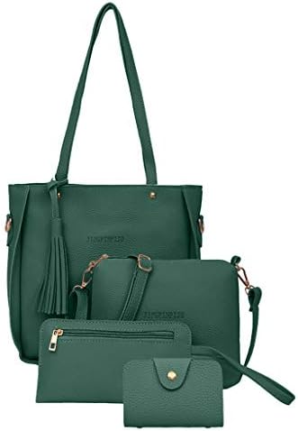 Clearance Women Four Set Handbag Akeelii Woman 2019 New Fashion Leather Shoulder Bag Messenger Bag Wallet