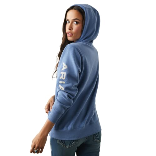 Ariat Female Ariat Logo Hoodie Blue Heather Medium
