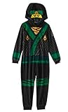 Lego Ninjago Little & Big Boys Hooded Costume Sleeper Pajama (4/5, Green)
