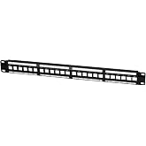 Monoprice Keystone Jack Panel, 24 ports