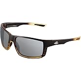 Bullhead Safety Sawfish Safety Glasses with Anti Fog and Scratch Resistant Lenses, Polycarbonate Protective Eyewear with UV Light Protection, Silver Mirror Lenses and Tortoise Frame