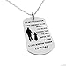 Burning Love Inspirational Pendant Necklace Stainless Steel Dog tag Always Remember You are Braver to My Son/Daughter BLMDP2