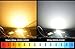 GLW Waterproof 50W LED Driver Power Supply Barretter and 3000k Warm White Led Chip Bulb DIY