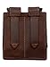 New Barsony Brown Leather Double Magazine Pouch for .380 Ultra-Compact 9mm 40 45