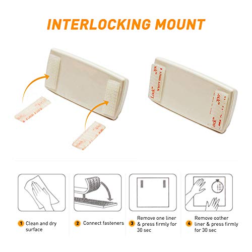 GOOACC EZ Pass Mounting Kit 2 Sets of PeelandStick StripsEZ Pass/I