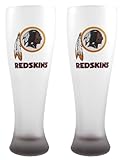 NFL Washington Redskins 23-Ounce Frosted Pilsner Glass Set