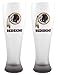 NFL Washington Redskins 23-Ounce Frosted Pilsner Glass Set