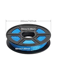 TRIGORILLA ANYCUBIC TPU Filamento flexible 0.069 in para impresora 3D 17.64 oz Bobina de precisión dimensional + -0.001 in Negro