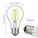 Dimmable Edison LED Bulb A19, Kohree 6W Vintage LED Filament Light Bulb, 4000K Daylight, 60W Incandescent Equivalent, E26 Medium Base Lamp for Restaurant,Home,Reading Room,Office, Pack of 4